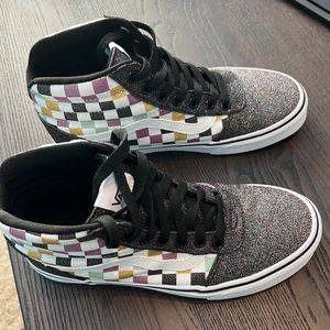 Glitter Sk8-Hi Vans Checkerboard